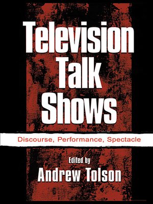 cover image of Television Talk Shows
